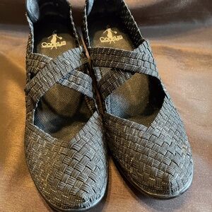Black Wedge Conkys Shoes size 9